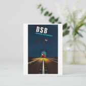 Denemarken Oude Reisposter Gerenoveerd Briefkaart (Staand voorkant)