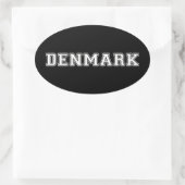 Denemarken Ovale Sticker (Tas)