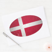 Denemarken Ovale Sticker (Envelop)