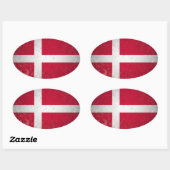 Denemarken Ovale Sticker (Vel)