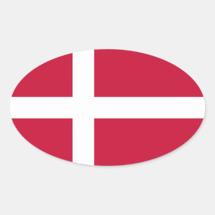 Denemarken Ovale Sticker