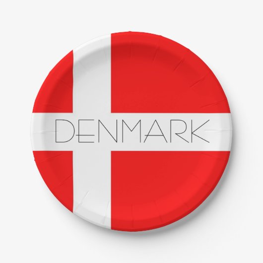 Denemarken Papieren Borden! Bordje (Voorkant)