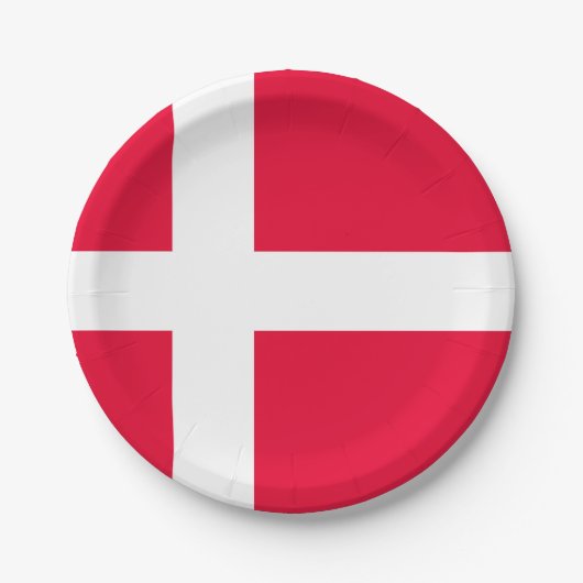 Denemarken Papieren Bordje (Voorkant)