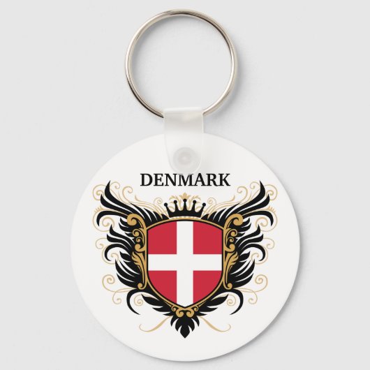 Denemarken [personaliseren] sleutelhanger (Voorkant)