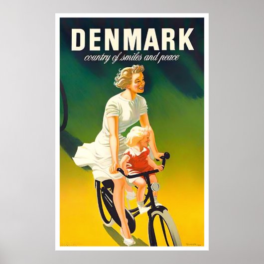 Denemarken Poster voor oldtimers (Voorkant)