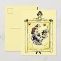 Denemarken Prentbriefkaarten met Illustratieve Kaa