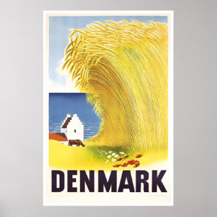 Denemarken Print Reisposter Deense Kunst (XR823)a