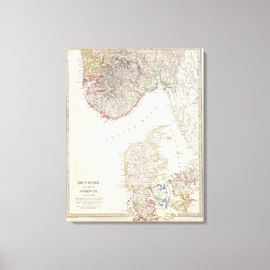 Denemarken, punt Noorwegen Canvas Afdruk (Voorkant)
