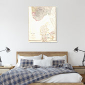 Denemarken, punt Noorwegen Canvas Afdruk (Insitu (Slaapkamer))