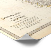 Denemarken, punt Noorwegen Poster (Hoek)