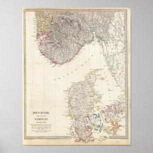 Denemarken, punt Noorwegen Poster