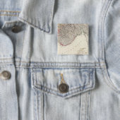 Denemarken, punt Noorwegen Vierkante Button 5,1 Cm (In situ)