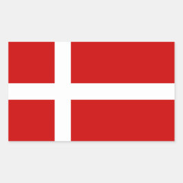 Denemarken Rechthoekige Sticker