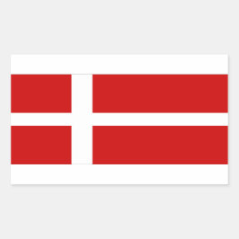 Denemarken Rechthoekige Sticker