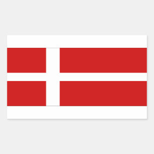 Denemarken Rechthoekige Sticker