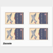 Denemarken Rechthoekige Sticker (Vel)