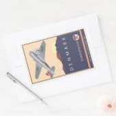 Denemarken Rechthoekige Sticker (Envelop)