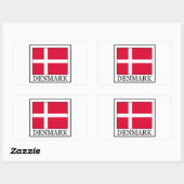 Denemarken Rechthoekige Sticker (Vel)