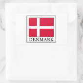 Denemarken Rechthoekige Sticker (Tas)