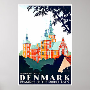 Denemarken Reisposter Deense Kunst Prin Poster