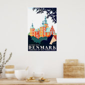 Denemarken Reisposter Deense Kunst Prin Poster (Keuken)