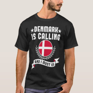 Denemarken roept op en ik moet naar de souvenirs v t-shirt