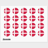 denemarken ronde sticker (Vel)