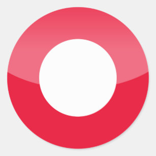 denemarken ronde sticker