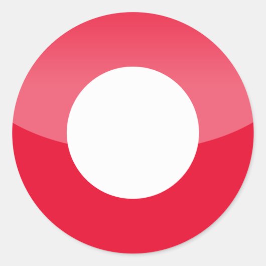 denemarken ronde sticker (Voorkant)