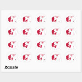 Denemarken Ronde Sticker (Vel)