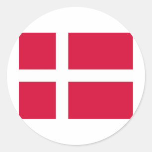 Denemarken Ronde Sticker