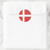 Denemarken Ronde Sticker (Tas)