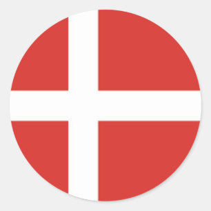 Denemarken Ronde Sticker
