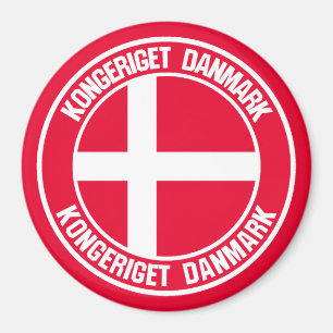 Denemarken Round Emblem Magneet