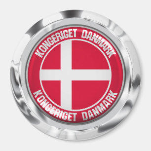 Denemarken Round Emblem Magneet