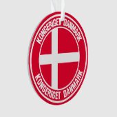 Denemarken Round Emblem Ornament (voorkant)
