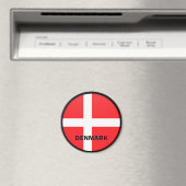 Denemarken Roundel kwaliteitsvlag Magneet (Insitu (Vaatwasser))