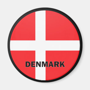 Denemarken Roundel-kwaliteitsvlag Magneet