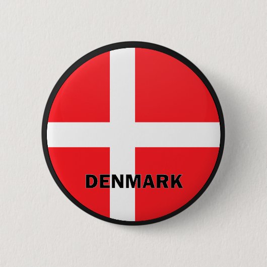 Denemarken Roundel-kwaliteitsvlag Ronde Button 5,7 Cm (Voorkant)