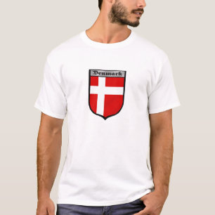 Denemarken schild Deens embleemgeschenken T-shirt