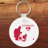 Denemarken Sleutelhanger (Voorkant)