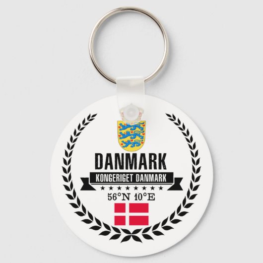 Denemarken Sleutelhanger (Voorkant)