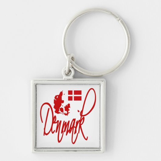 Denemarken Sleutelhanger (Voorkant)