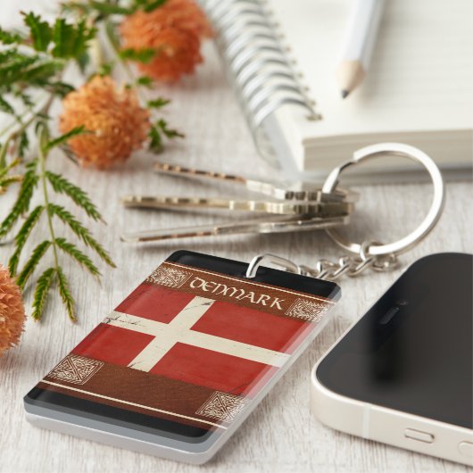 Denemarken Sleutelhanger Souvenir (Voorkant Rechts)