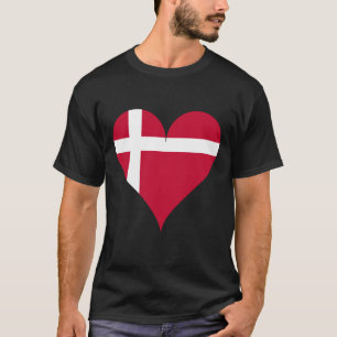 DENEMARKEN Speciale  zwarte toerist T-shirt