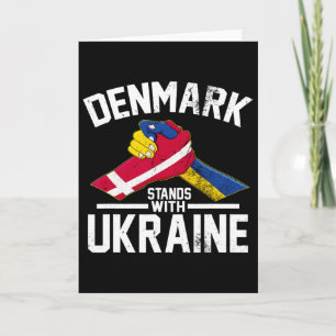 Denemarken Staat Met Oekraïne Oekraïense Deense Vl Kaart