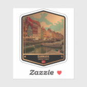 Denemarken Sticker (Vel)