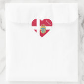 Denemarken Sticker, Hart, Patriottische Deense Vla Hart Sticker (Tas)