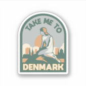 Denemarken sticker stickers (Voorkant)