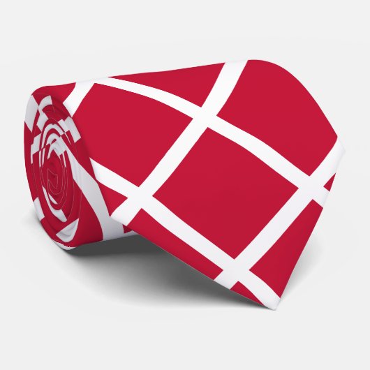 Denemarken Stropdas, mode Deense vlag Stropdas (Opgerold)